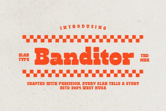 Banditor: A Bold and Reverse Slab Serif for Web Design