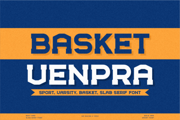 Basket Venpra: A Bold Varsity Font for Editorial Design