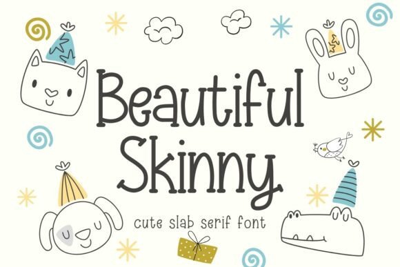Beautiful Skinny: A Charming Slab Serif Font for Makers