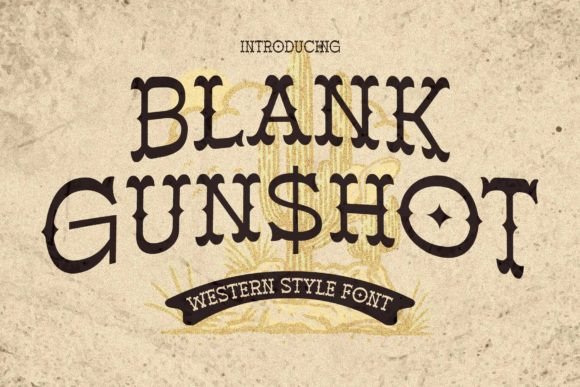 Blank Gunshot: A Premium Western Slab Serif for Editorial Design