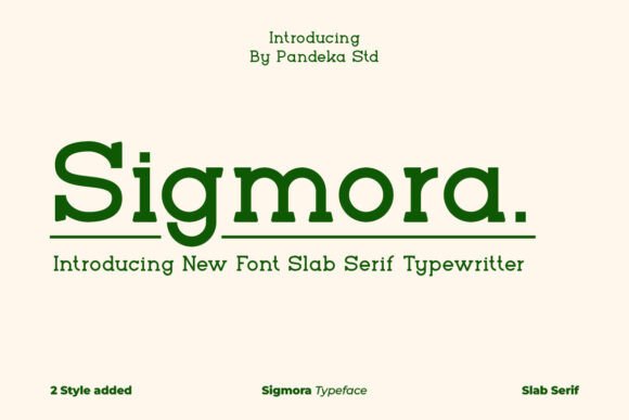 Discover Sigmora: A Charming Typewriter Slab Serif Font