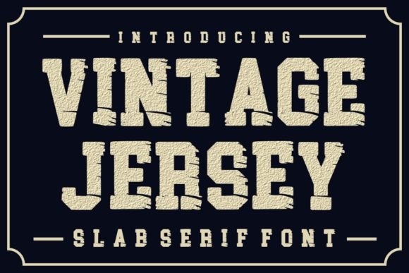 Discover the Charm of Vintage Jersey Font