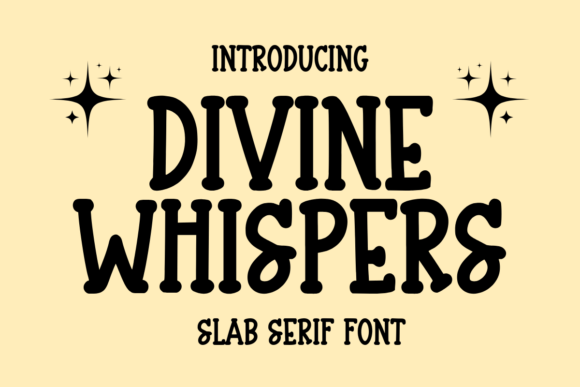 Divine Whispers: Elevate Your Brand with This Charming Slab Serif Font