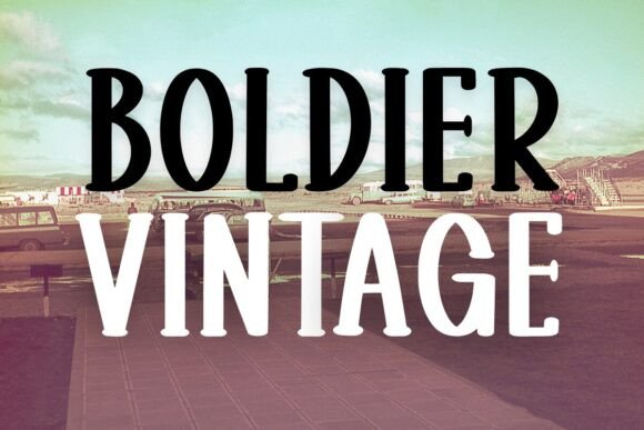 Exploring Boldier Vintage: A Whimsical Slab Serif Font