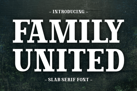 Family United: A Bold and Assertive Slab Serif Font