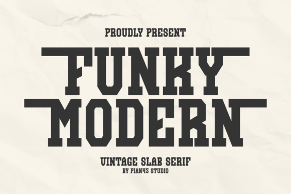 Funky Modern: A Bold Slab Serif for Creative Branding