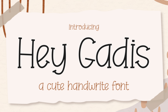 Hey Gadis: A Playful Slab Serif Font for Creative Web Design