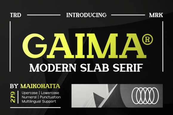 Introducing Gaima: A Joyful Slab Serif Font for Creative Projects