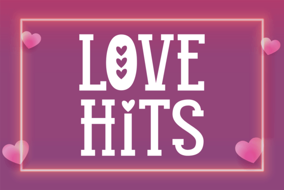 Love Hits: A Slab Serif Font for Romantic Branding