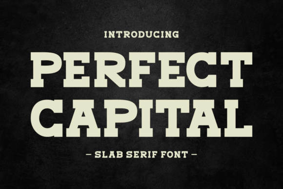 Perfect Capital: A Bold Slab Serif for Makers and Designers