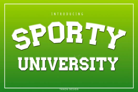 Unlock Creativity with Sporty University Font