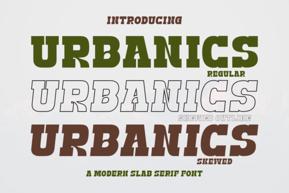 Urbanics: A Modern Slab Serif for Stylish Publishing