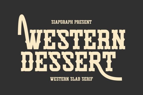 Western Dessert: A Festive Cowboy Font for Crafters